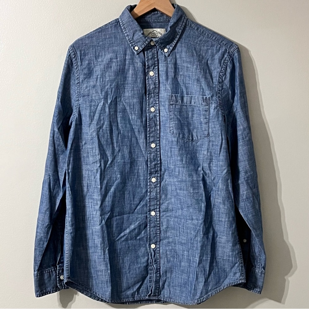St Johns Bay Men’s Denim Shirt M